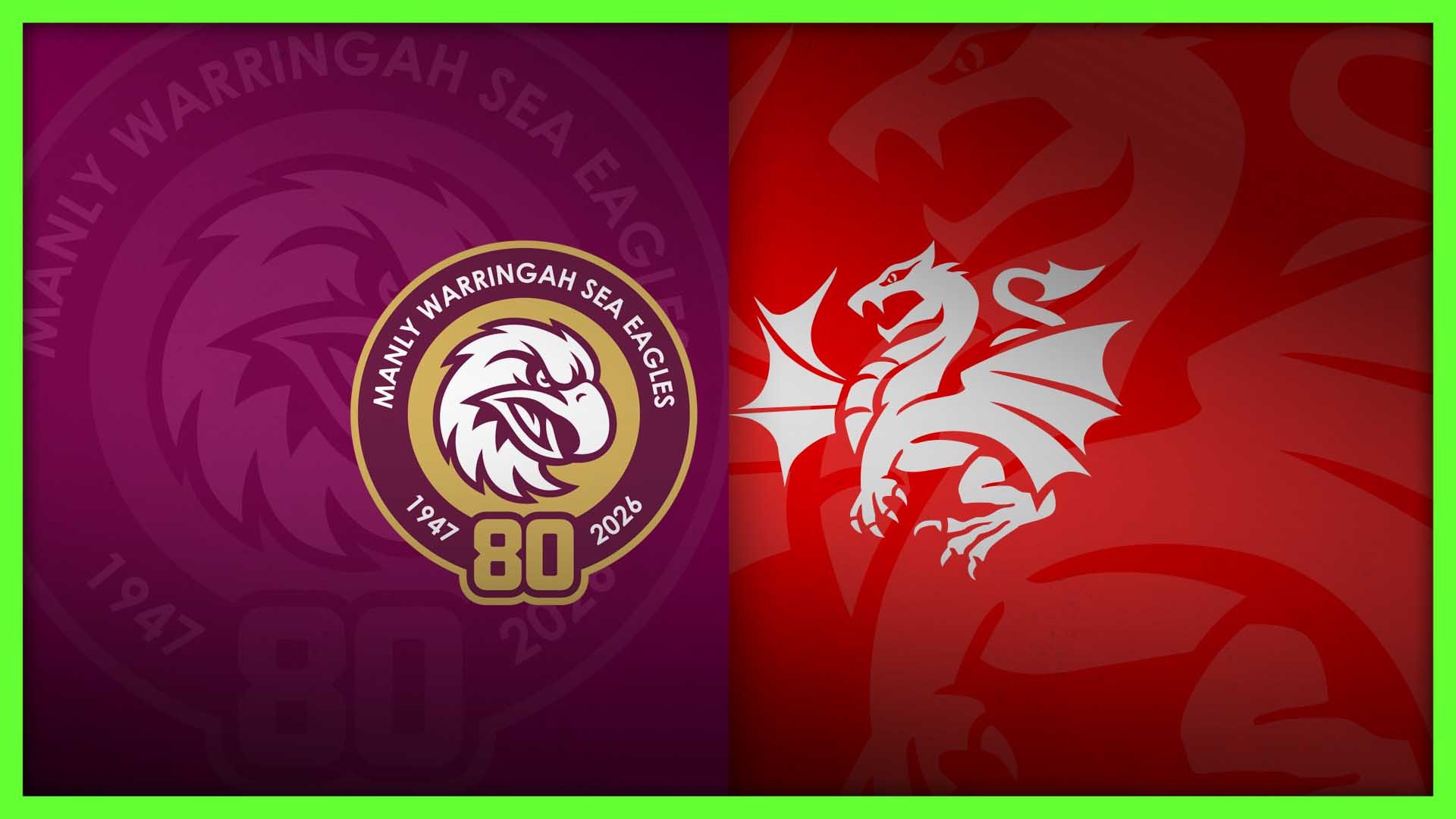 NRL Press Conference: Sea Eagles v Dragons - Round 26, 2026